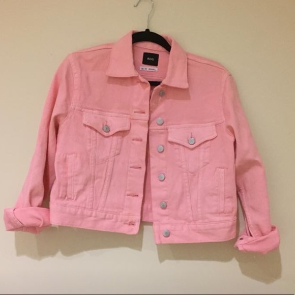 bdg pink denim jacket
